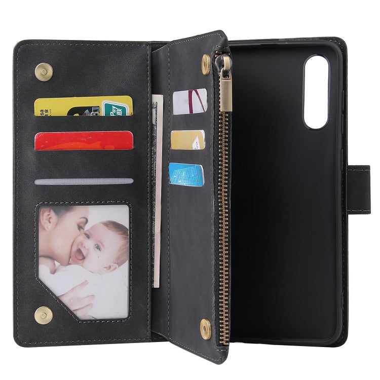 For Galaxy A70S Multifunctional Horizontal Flip Leather Case, with Card Slot & Holder & Zipper Wallet & Photo Frame