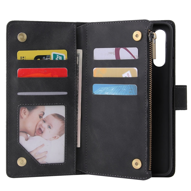 For Galaxy A70S Multifunctional Horizontal Flip Leather Case, with Card Slot & Holder & Zipper Wallet & Photo Frame