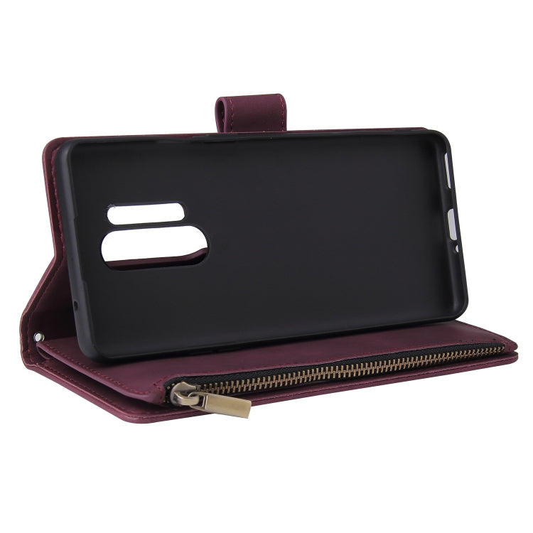 For OnePlus 8 Pro Multifunctional Horizontal Flip Leather Case, with Card Slot & Holder & Zipper Wallet & Photo Frame