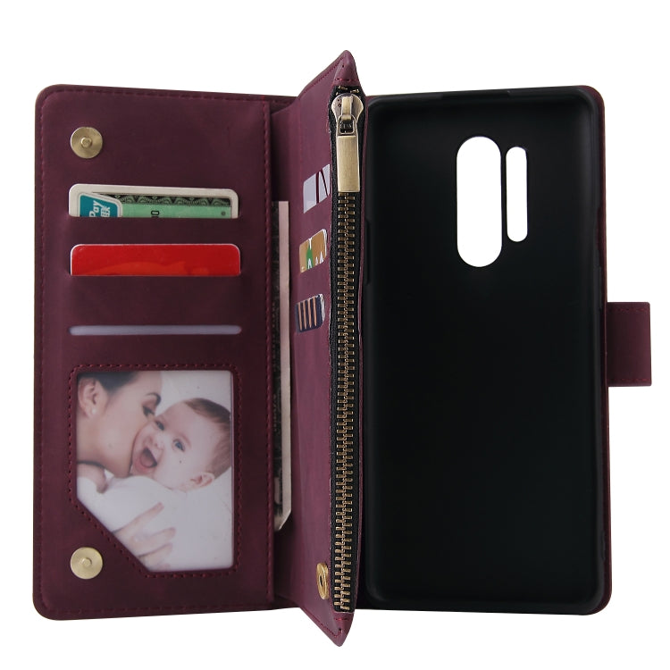For OnePlus 8 Pro Multifunctional Horizontal Flip Leather Case, with Card Slot & Holder & Zipper Wallet & Photo Frame