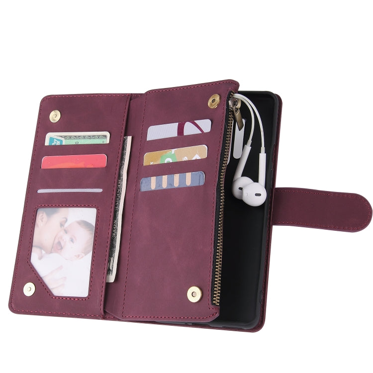 For OnePlus 8 Pro Multifunctional Horizontal Flip Leather Case, with Card Slot & Holder & Zipper Wallet & Photo Frame