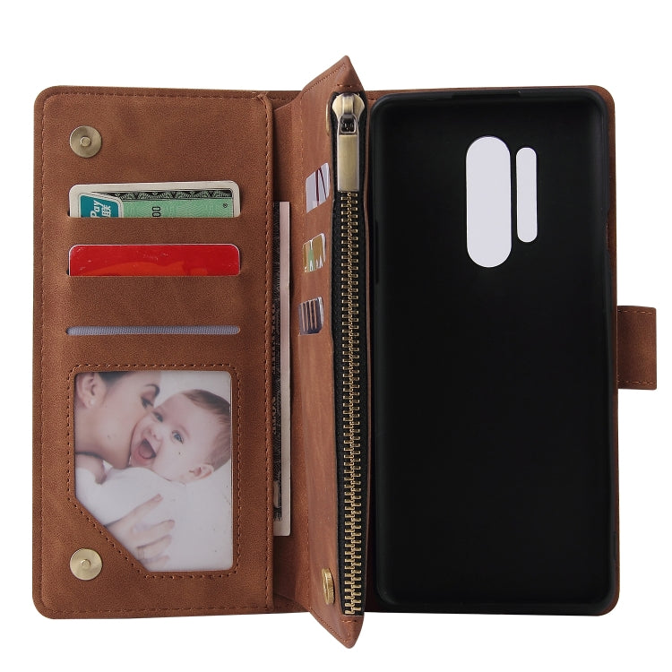 For OnePlus 8 Pro Multifunctional Horizontal Flip Leather Case, with Card Slot & Holder & Zipper Wallet & Photo Frame