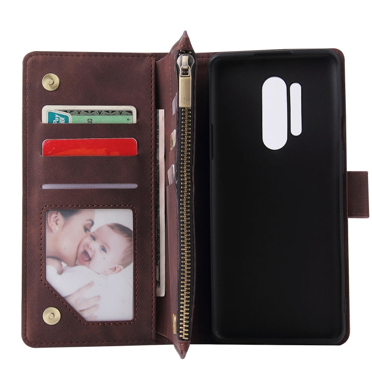 For OnePlus 8 Pro Multifunctional Horizontal Flip Leather Case, with Card Slot & Holder & Zipper Wallet & Photo Frame