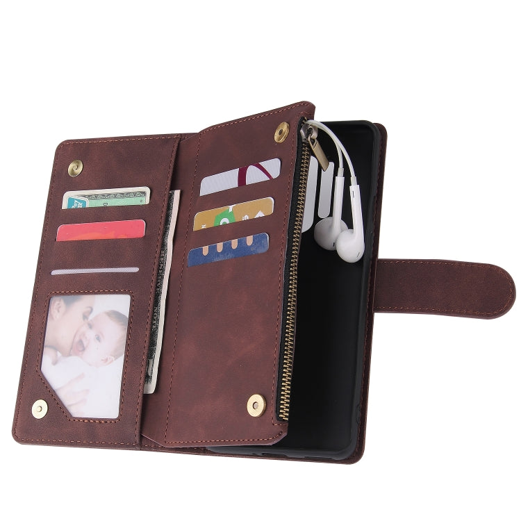 For OnePlus 8 Pro Multifunctional Horizontal Flip Leather Case, with Card Slot & Holder & Zipper Wallet & Photo Frame
