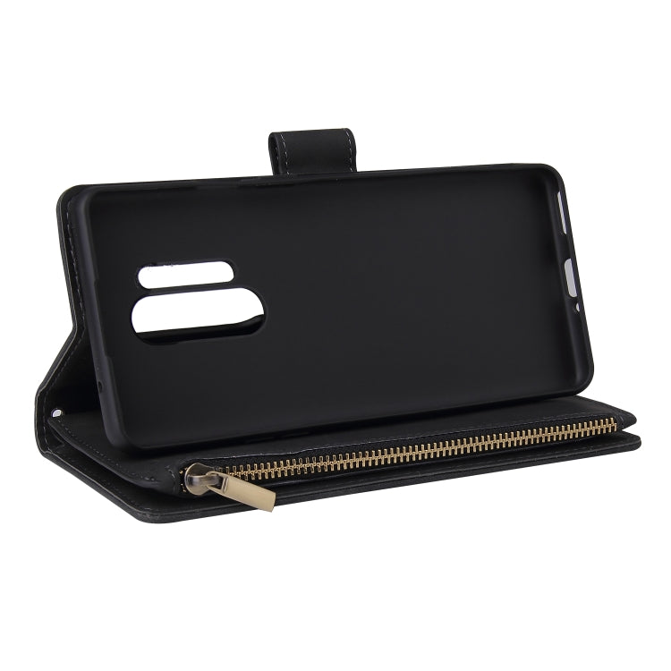 For OnePlus 8 Pro Multifunctional Horizontal Flip Leather Case, with Card Slot & Holder & Zipper Wallet & Photo Frame