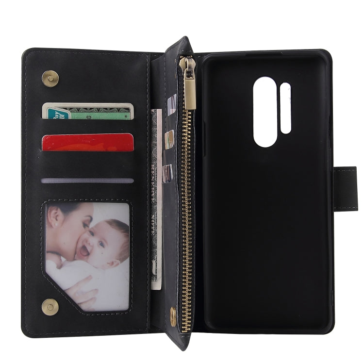 For OnePlus 8 Pro Multifunctional Horizontal Flip Leather Case, with Card Slot & Holder & Zipper Wallet & Photo Frame