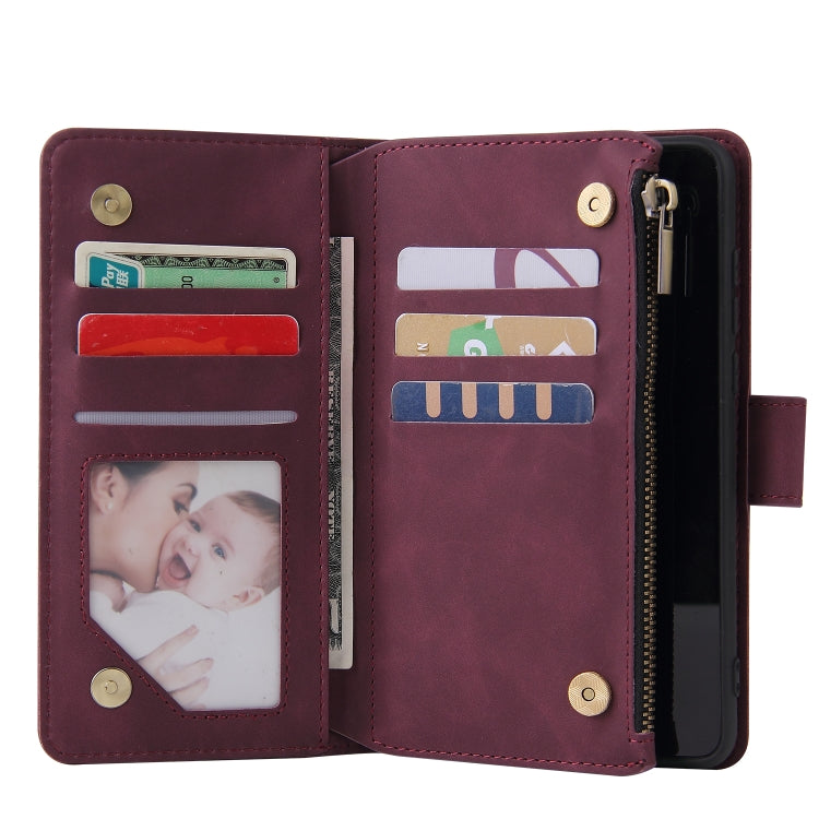 For Huawei P40 Multifunctional Horizontal Flip Leather Case, with Card Slot & Holder & Zipper Wallet & Photo Frame