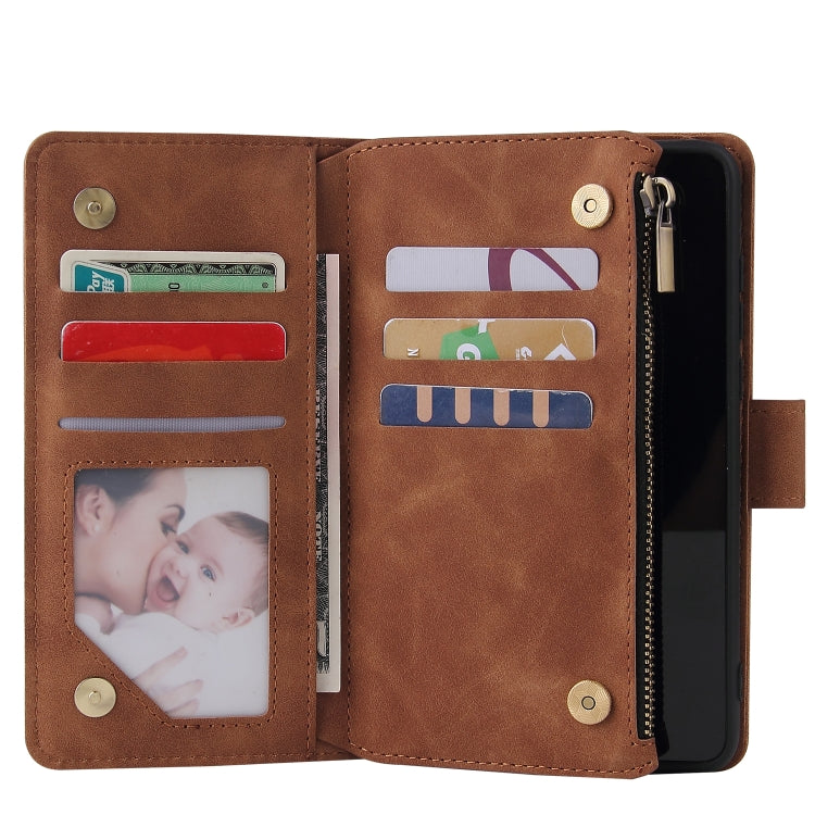 For Huawei P40 Multifunctional Horizontal Flip Leather Case, with Card Slot & Holder & Zipper Wallet & Photo Frame