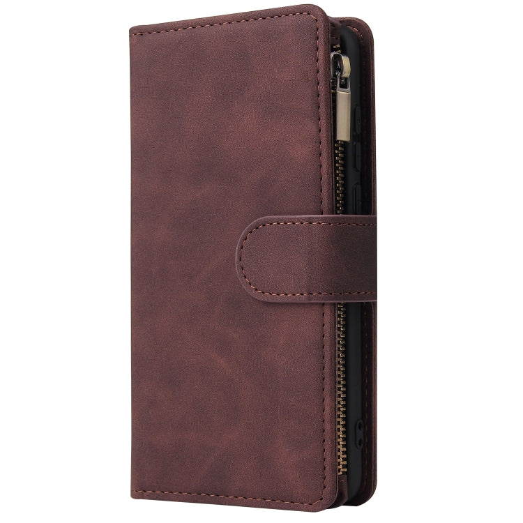 For Huawei P40 Multifunctional Horizontal Flip Leather Case, with Card Slot & Holder & Zipper Wallet & Photo Frame