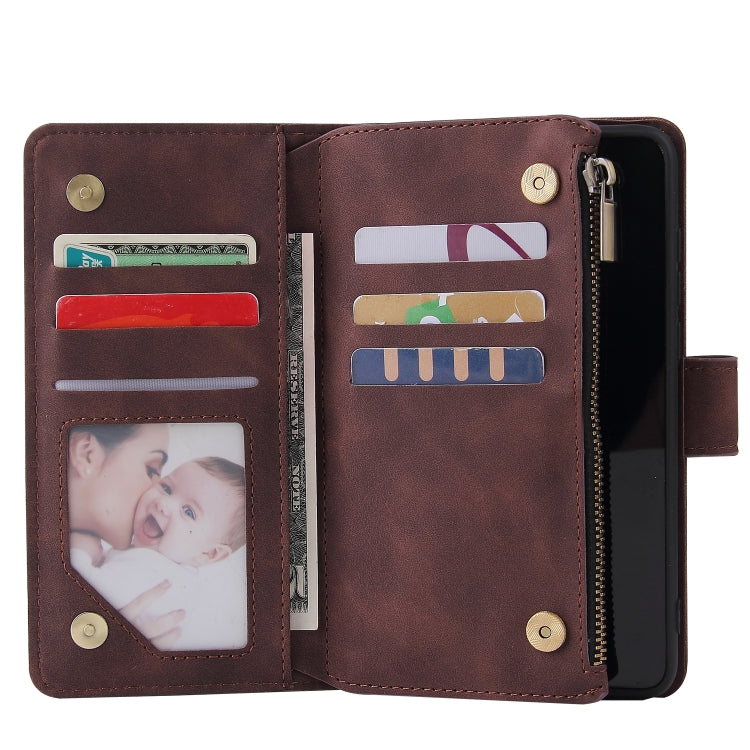 For Huawei P40 Multifunctional Horizontal Flip Leather Case, with Card Slot & Holder & Zipper Wallet & Photo Frame