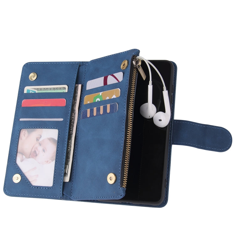 For Huawei P40 Multifunctional Horizontal Flip Leather Case, with Card Slot & Holder & Zipper Wallet & Photo Frame