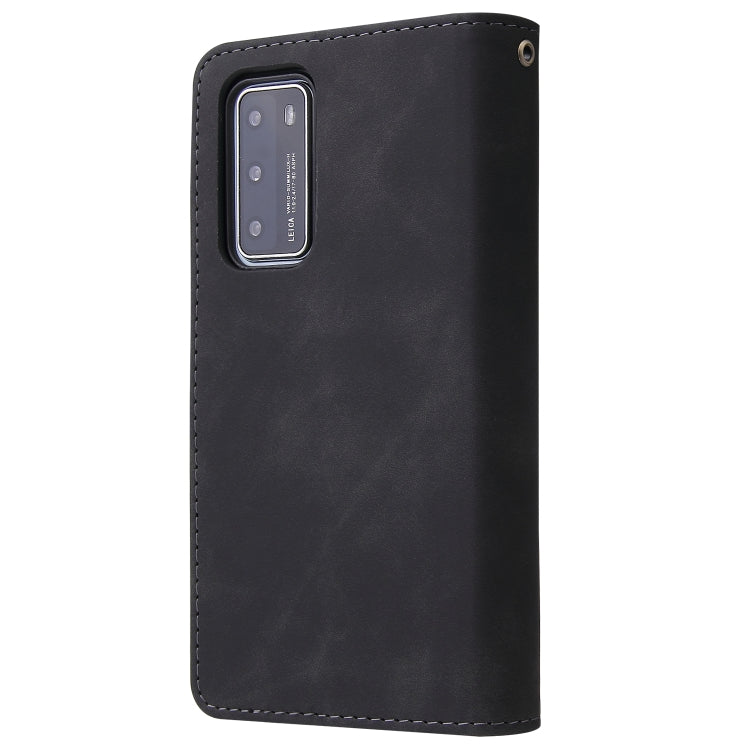 For Huawei P40 Multifunctional Horizontal Flip Leather Case, with Card Slot & Holder & Zipper Wallet & Photo Frame