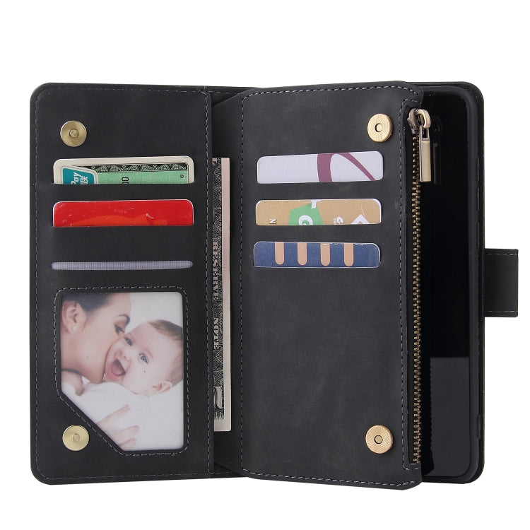 For Huawei P40 Multifunctional Horizontal Flip Leather Case, with Card Slot & Holder & Zipper Wallet & Photo Frame