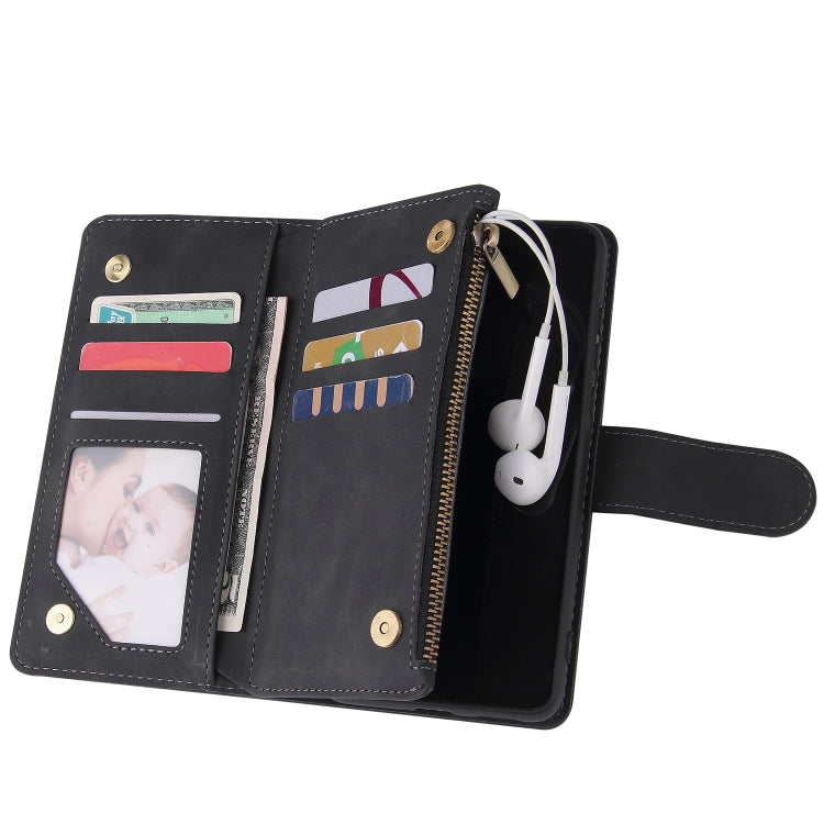 For Huawei P40 Multifunctional Horizontal Flip Leather Case, with Card Slot & Holder & Zipper Wallet & Photo Frame