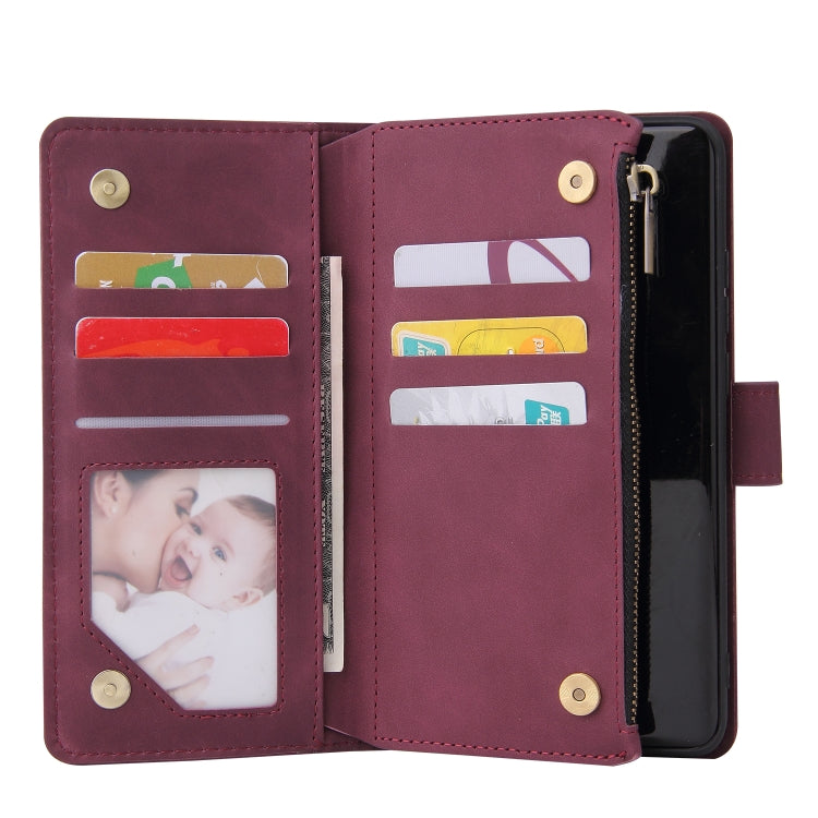 For Huawei P40 Pro Multifunctional Horizontal Flip Leather Case, with Card Slot & Holder & Zipper Wallet & Photo Frame