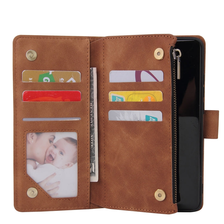 For Huawei P40 Pro Multifunctional Horizontal Flip Leather Case, with Card Slot & Holder & Zipper Wallet & Photo Frame
