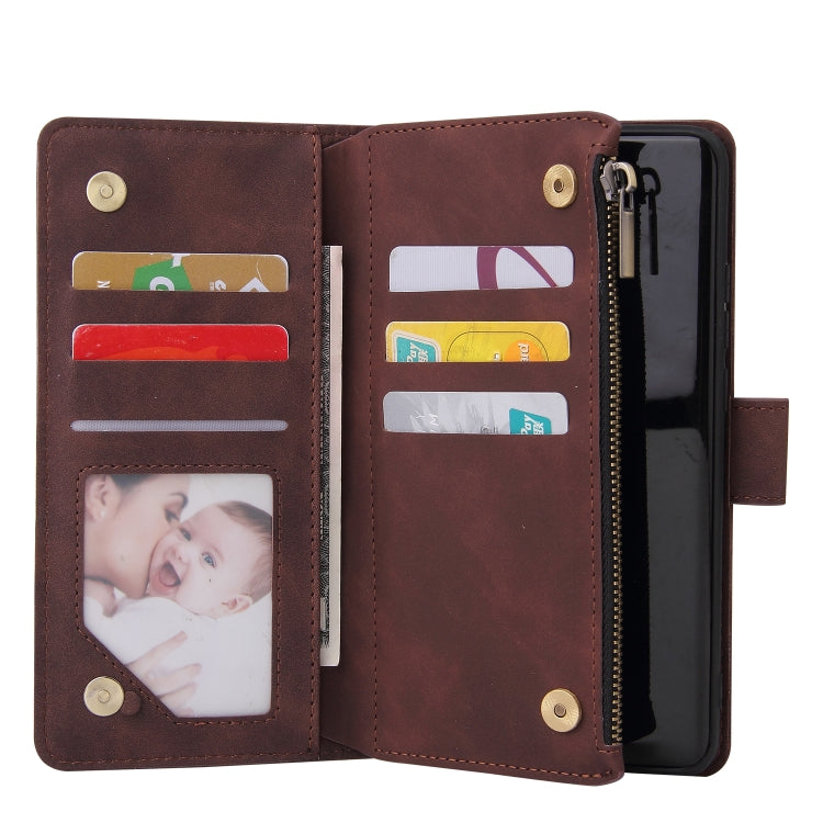 For Huawei P40 Pro Multifunctional Horizontal Flip Leather Case, with Card Slot & Holder & Zipper Wallet & Photo Frame