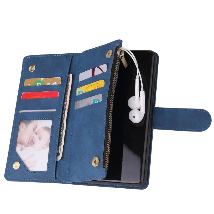 For Huawei P40 Pro Multifunctional Horizontal Flip Leather Case, with Card Slot & Holder & Zipper Wallet & Photo Frame