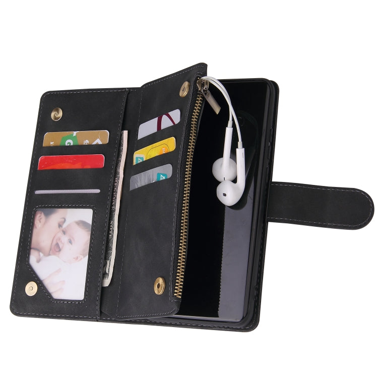 For Huawei P40 Pro Multifunctional Horizontal Flip Leather Case, with Card Slot & Holder & Zipper Wallet & Photo Frame