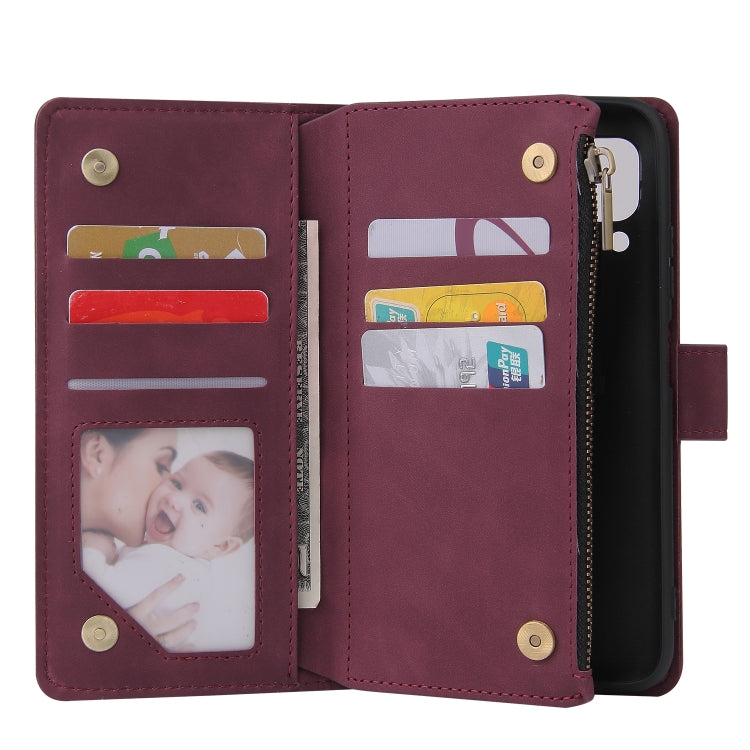 For Huawei P40 Lite Multifunctional Horizontal Flip Leather Case, with Card Slot & Holder & Zipper Wallet & Photo Frame