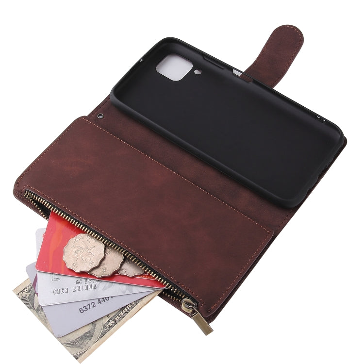 For Huawei P40 Lite Multifunctional Horizontal Flip Leather Case, with Card Slot & Holder & Zipper Wallet & Photo Frame