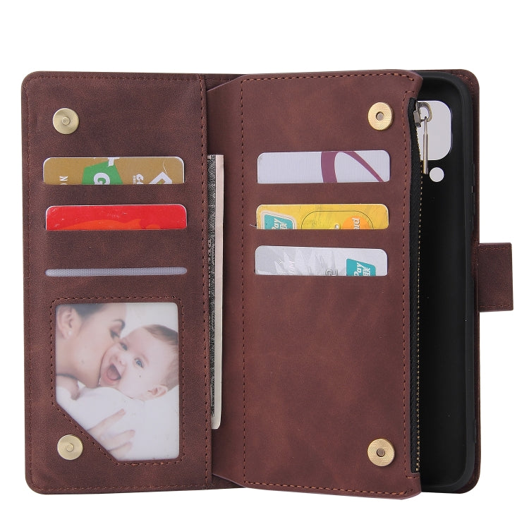 For Huawei P40 Lite Multifunctional Horizontal Flip Leather Case, with Card Slot & Holder & Zipper Wallet & Photo Frame