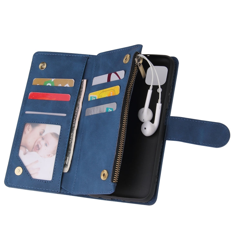 For Huawei P40 Lite Multifunctional Horizontal Flip Leather Case, with Card Slot & Holder & Zipper Wallet & Photo Frame