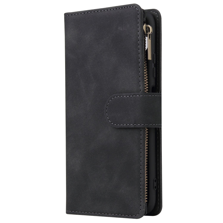 For Huawei P40 Lite Multifunctional Horizontal Flip Leather Case, with Card Slot & Holder & Zipper Wallet & Photo Frame