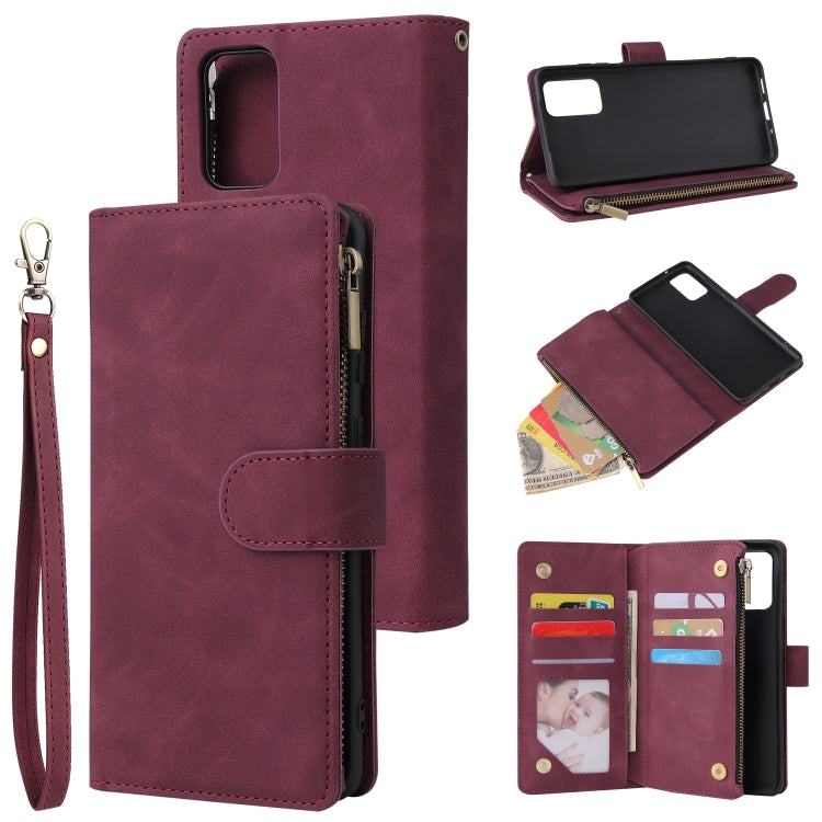 For Galaxy S20+ Multifunctional Horizontal Flip Leather Case, with Card Slot & Holder & Zipper Wallet & Photo Frame