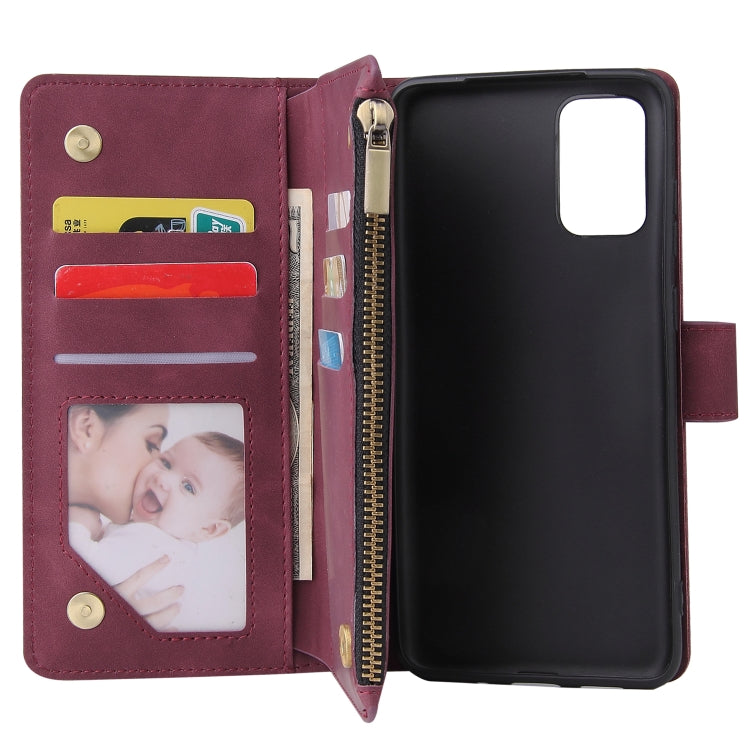 For Galaxy S20+ Multifunctional Horizontal Flip Leather Case, with Card Slot & Holder & Zipper Wallet & Photo Frame