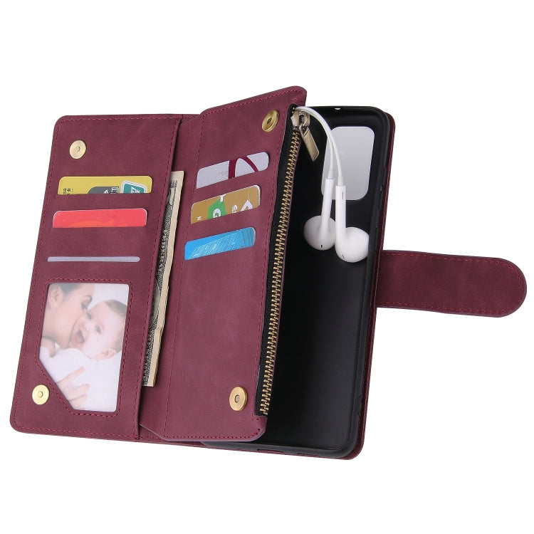 For Galaxy S20+ Multifunctional Horizontal Flip Leather Case, with Card Slot & Holder & Zipper Wallet & Photo Frame