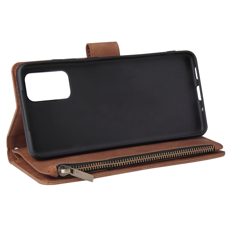 For Galaxy S20+ Multifunctional Horizontal Flip Leather Case, with Card Slot & Holder & Zipper Wallet & Photo Frame