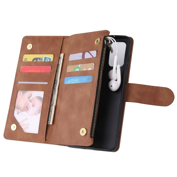 For Galaxy S20+ Multifunctional Horizontal Flip Leather Case, with Card Slot & Holder & Zipper Wallet & Photo Frame