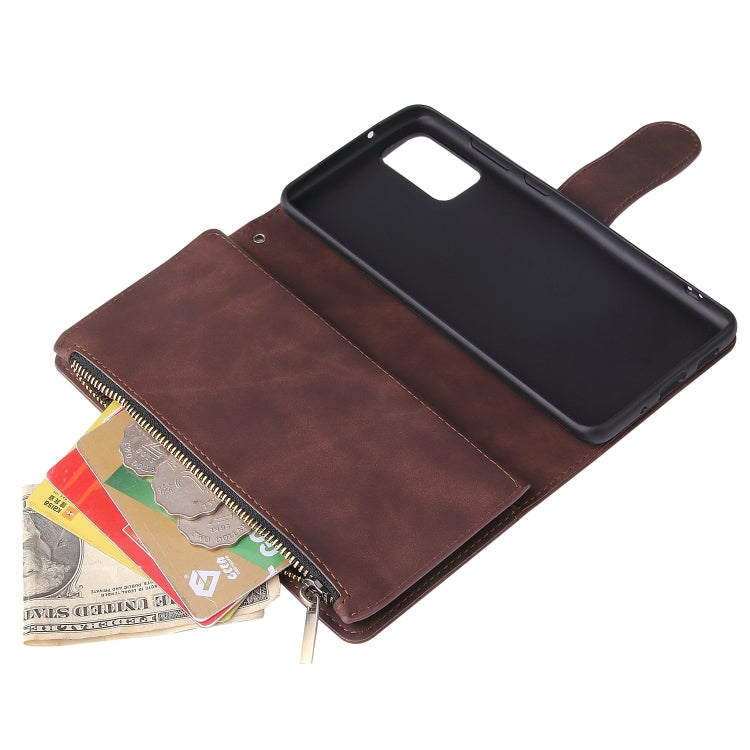 For Galaxy S20+ Multifunctional Horizontal Flip Leather Case, with Card Slot & Holder & Zipper Wallet & Photo Frame