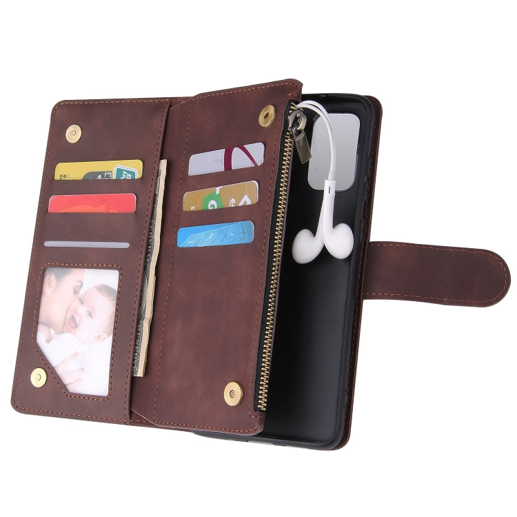 For Galaxy S20+ Multifunctional Horizontal Flip Leather Case, with Card Slot & Holder & Zipper Wallet & Photo Frame
