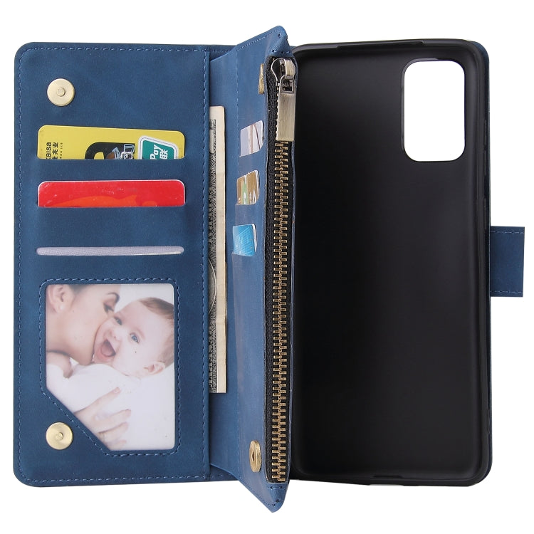 For Galaxy S20+ Multifunctional Horizontal Flip Leather Case, with Card Slot & Holder & Zipper Wallet & Photo Frame