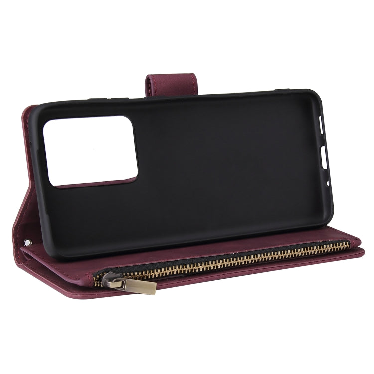 For Galaxy S20 Ultra Multifunctional Horizontal Flip Leather Case, with Card Slot & Holder & Zipper Wallet & Photo Frame