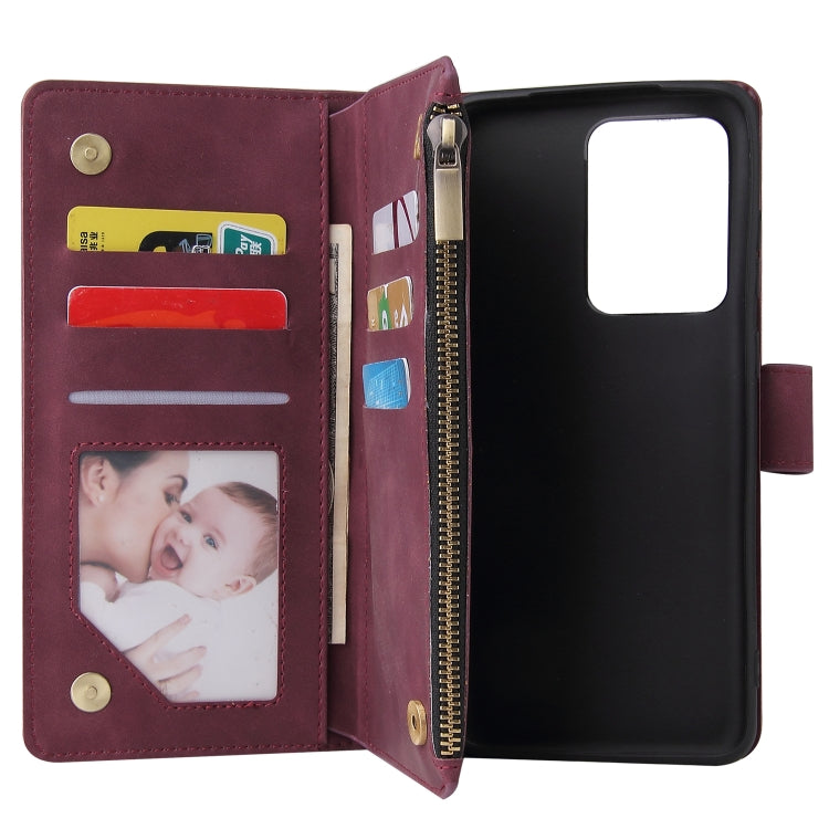 For Galaxy S20 Ultra Multifunctional Horizontal Flip Leather Case, with Card Slot & Holder & Zipper Wallet & Photo Frame