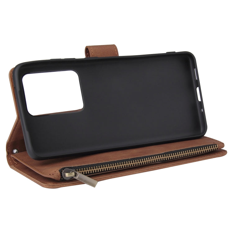For Galaxy S20 Ultra Multifunctional Horizontal Flip Leather Case, with Card Slot & Holder & Zipper Wallet & Photo Frame