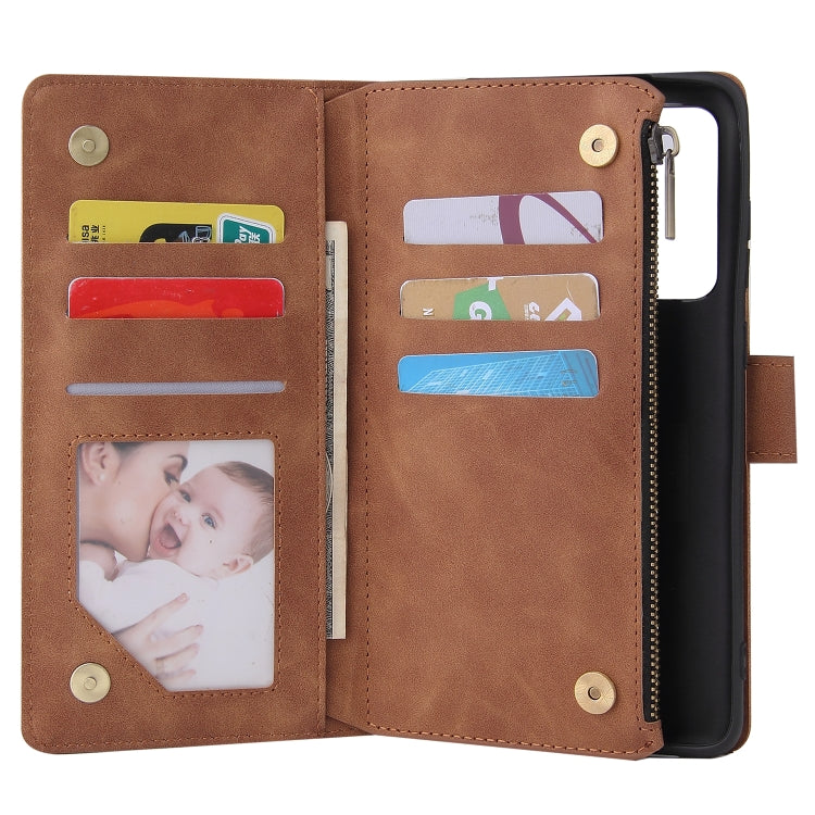 For Galaxy S20 Ultra Multifunctional Horizontal Flip Leather Case, with Card Slot & Holder & Zipper Wallet & Photo Frame