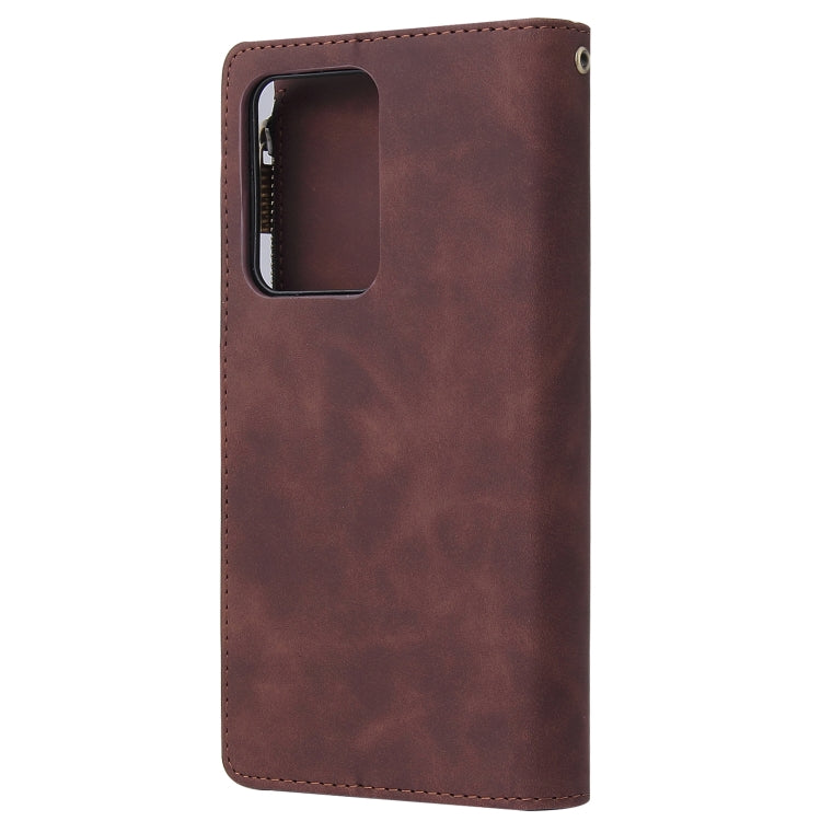 For Galaxy S20 Ultra Multifunctional Horizontal Flip Leather Case, with Card Slot & Holder & Zipper Wallet & Photo Frame