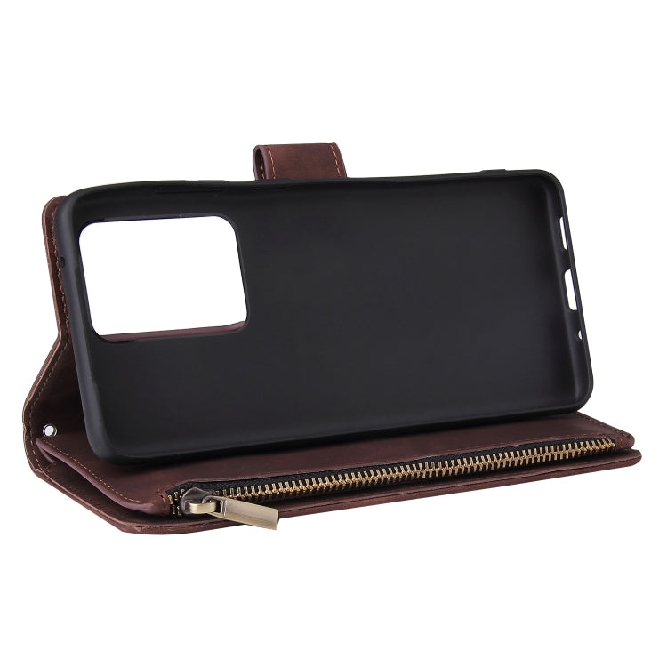 For Galaxy S20 Ultra Multifunctional Horizontal Flip Leather Case, with Card Slot & Holder & Zipper Wallet & Photo Frame