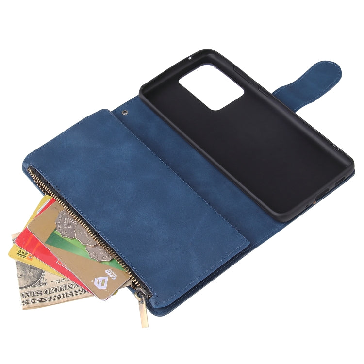 For Galaxy S20 Ultra Multifunctional Horizontal Flip Leather Case, with Card Slot & Holder & Zipper Wallet & Photo Frame