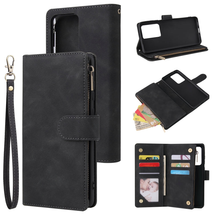 For Galaxy S20 Ultra Multifunctional Horizontal Flip Leather Case, with Card Slot & Holder & Zipper Wallet & Photo Frame