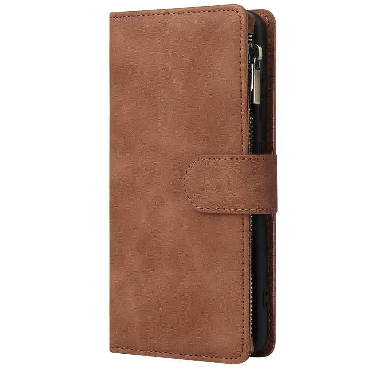 For Galaxy A51 Multifunctional Horizontal Flip Leather Case, with Card Slot & Holder & Zipper Wallet & Photo Frame