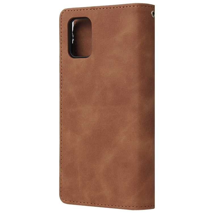 For Galaxy A51 Multifunctional Horizontal Flip Leather Case, with Card Slot & Holder & Zipper Wallet & Photo Frame