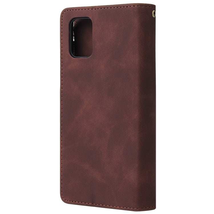 For Galaxy A51 Multifunctional Horizontal Flip Leather Case, with Card Slot & Holder & Zipper Wallet & Photo Frame