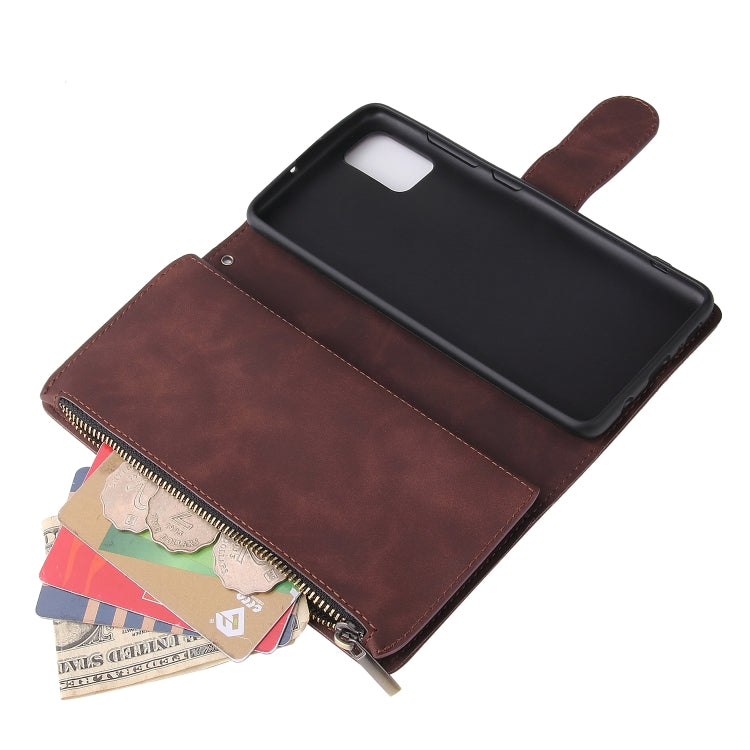 For Galaxy A51 Multifunctional Horizontal Flip Leather Case, with Card Slot & Holder & Zipper Wallet & Photo Frame