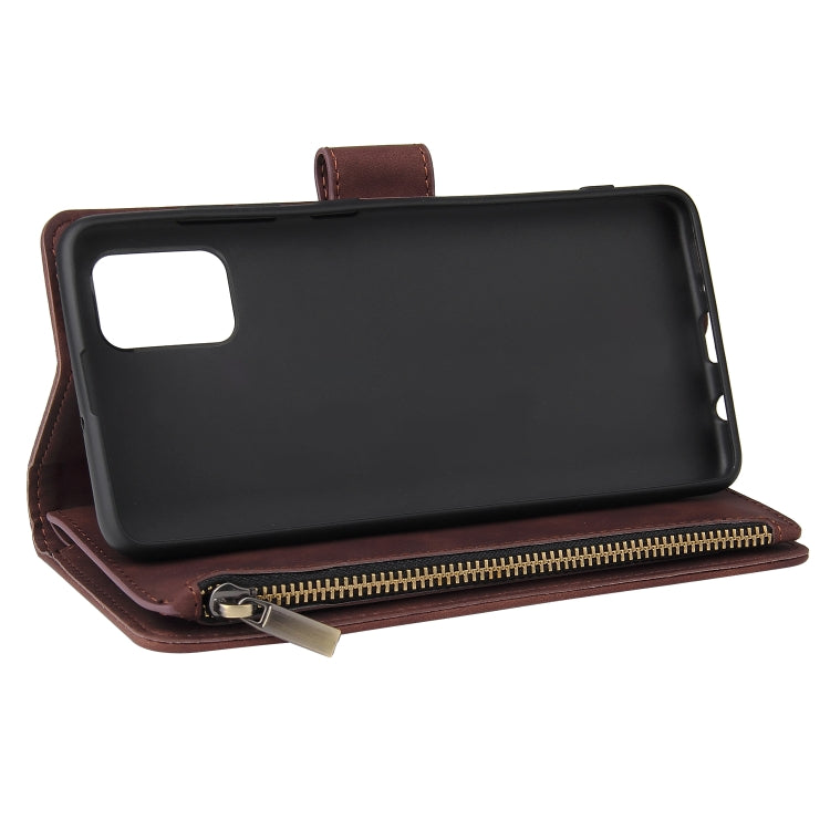 For Galaxy A51 Multifunctional Horizontal Flip Leather Case, with Card Slot & Holder & Zipper Wallet & Photo Frame