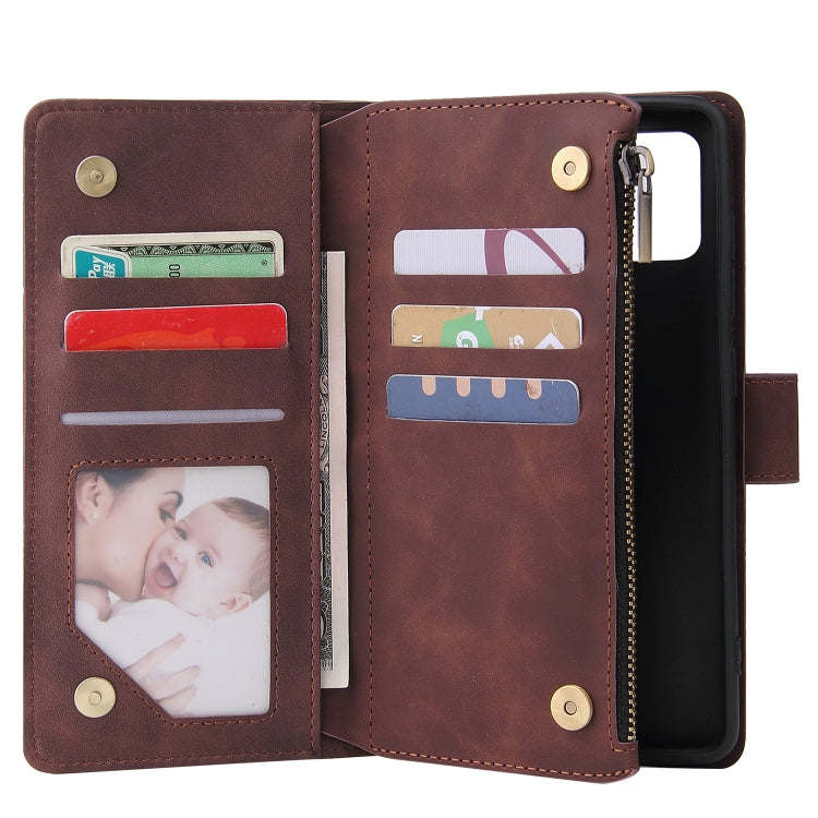 For Galaxy A51 Multifunctional Horizontal Flip Leather Case, with Card Slot & Holder & Zipper Wallet & Photo Frame